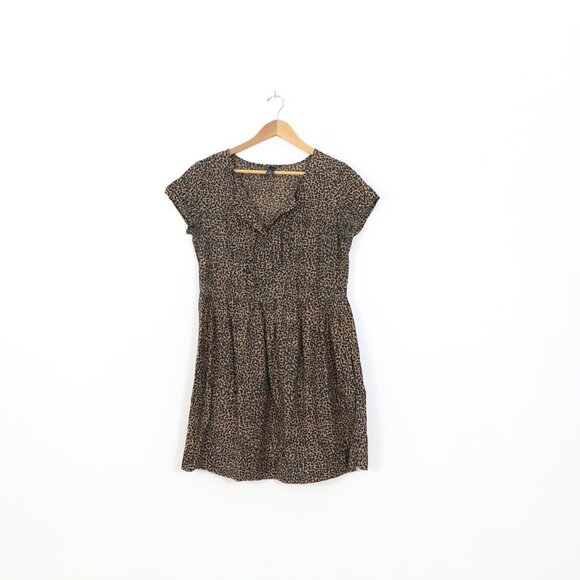 *GAP Leopard Print T Shirt Dress - Picture 5 of 8